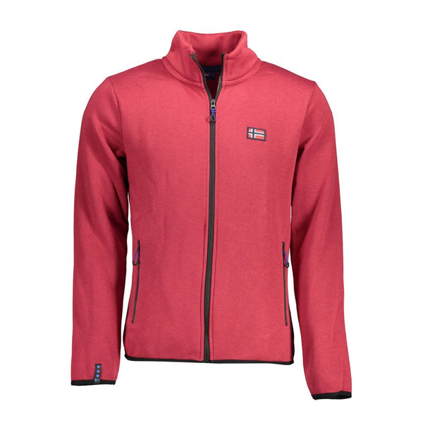 Red Cotton Men Sweater