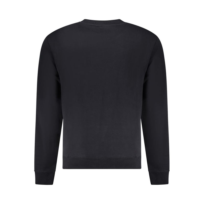 Black Cotton Men Sweater