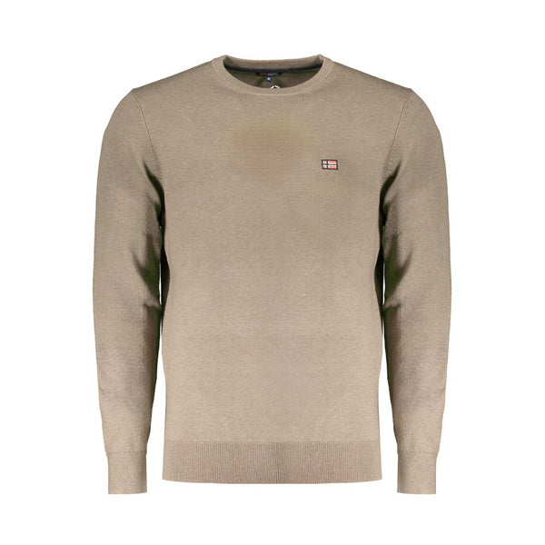 Brown Wool Men Sweater