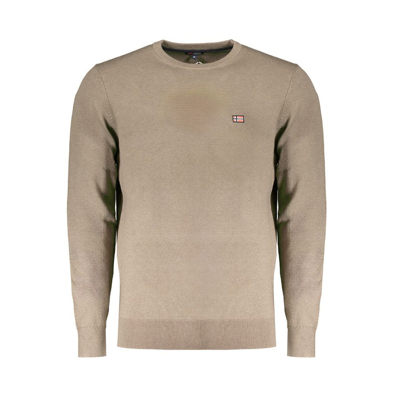 Brown Wool Men Sweater