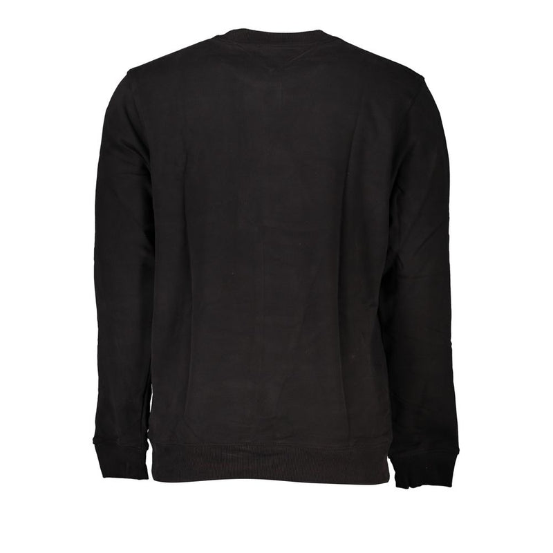 Black Cotton Men Sweater