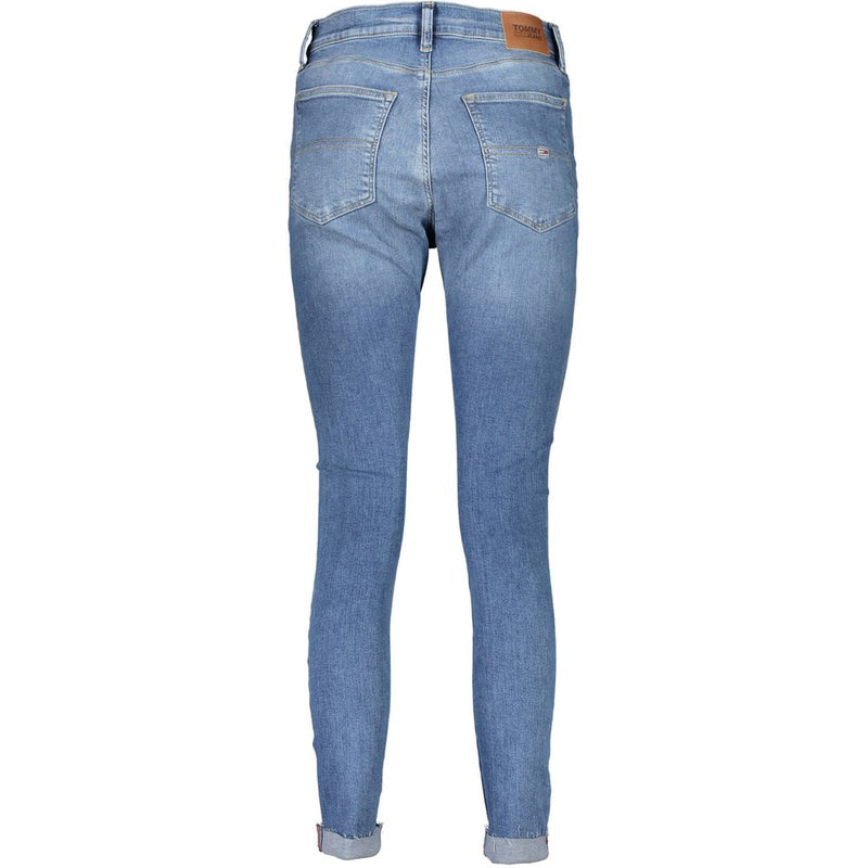 Blue Cotton Women Jeans