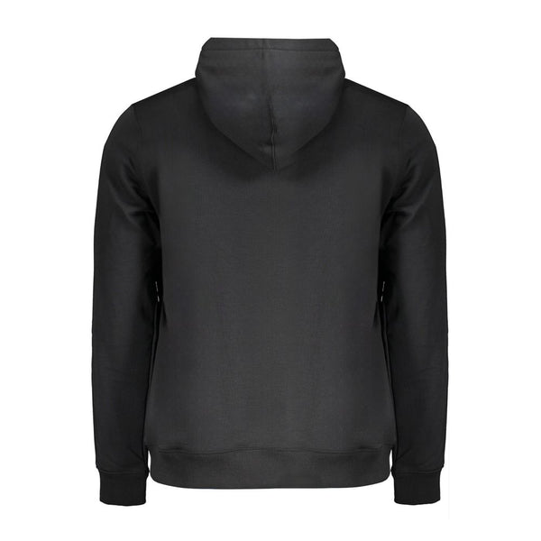Black Cotton Men Sweater