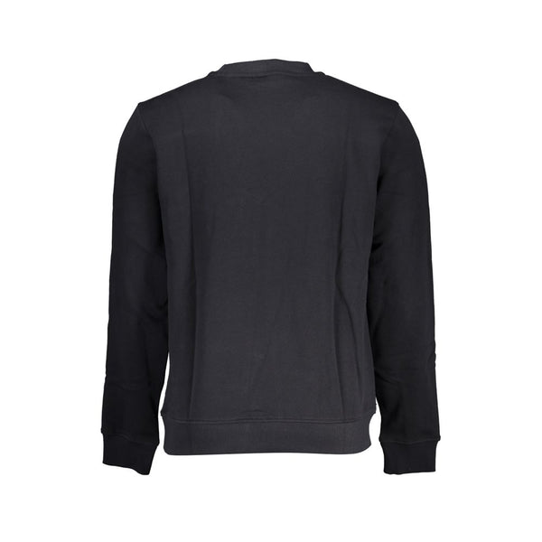 Black Cotton Men Sweater