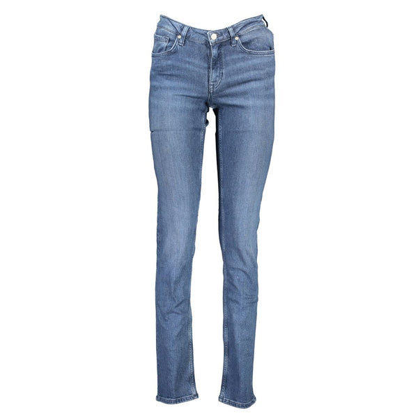 Blue Polyester Women Jeans
