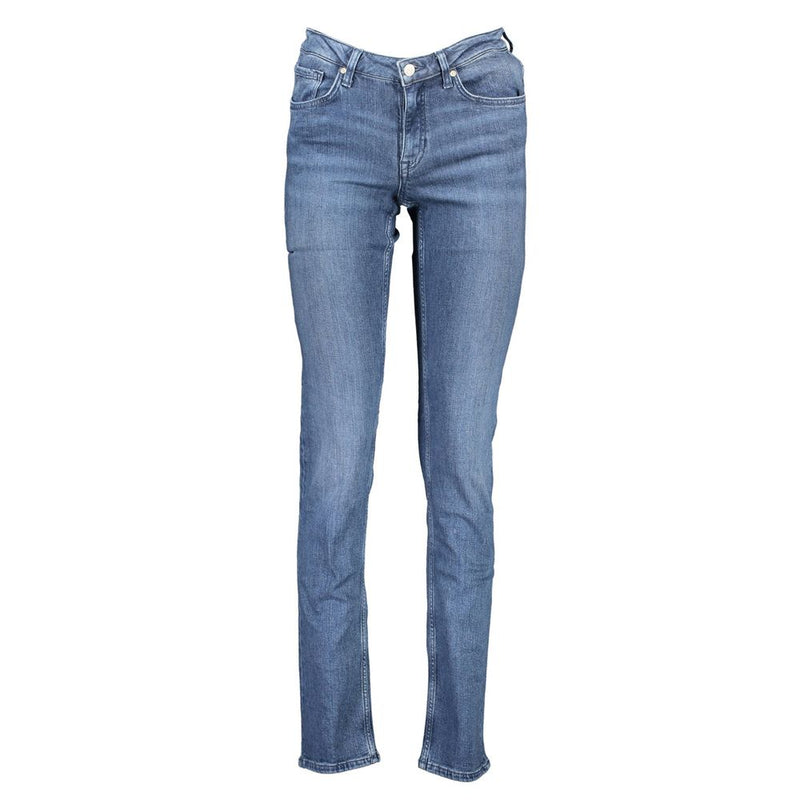 Blue Polyester Women Jeans