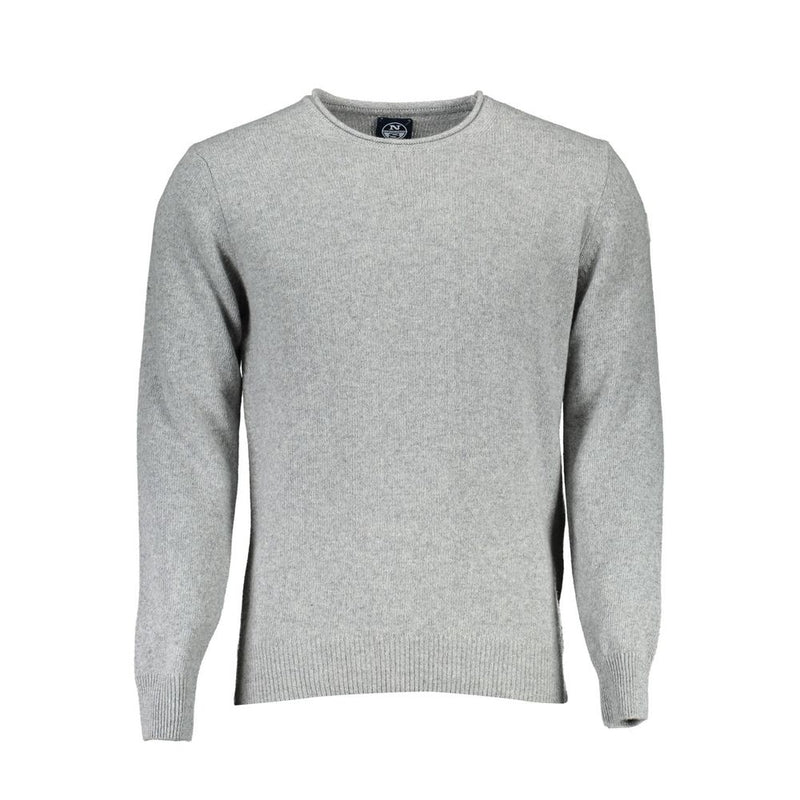 Gray Wool Men Sweater