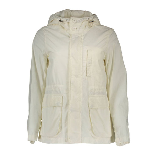 White Cotton Women Jacket