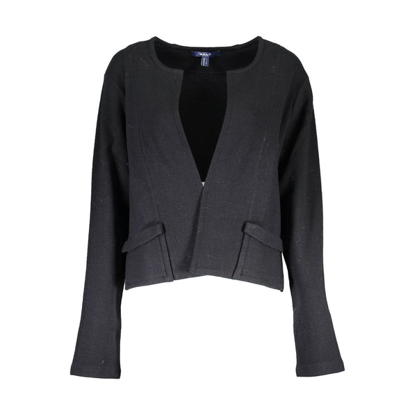 Black Wool Women Cardigan
