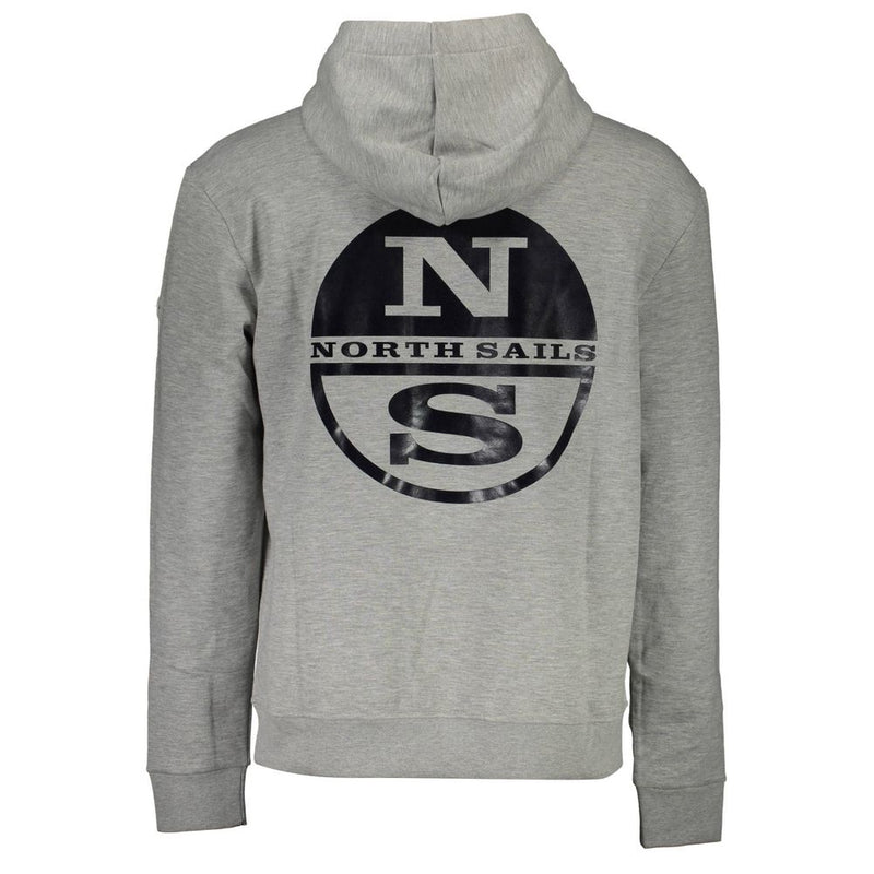 Gray Cotton Men Sweatshirt