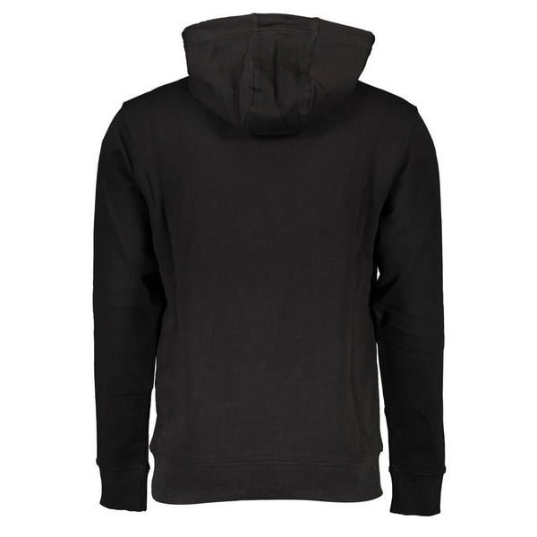 Black Cotton Men Sweater