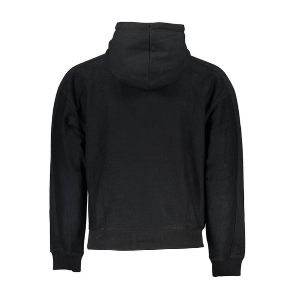 Black Cotton Men Sweater
