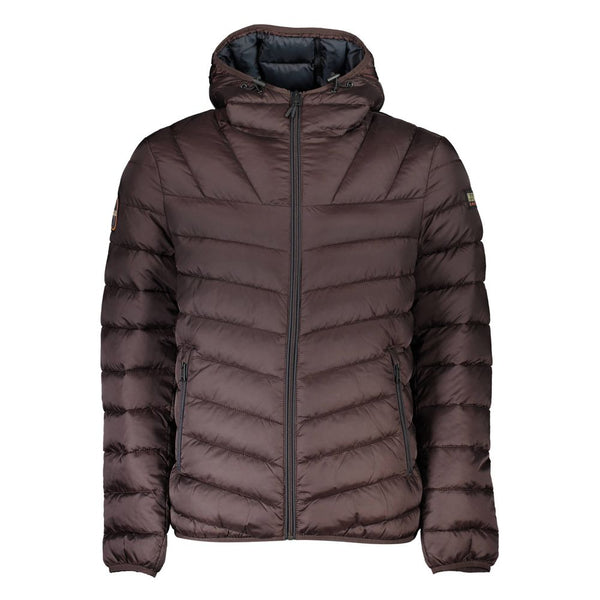 Brown Polyamide Jackets & Coat