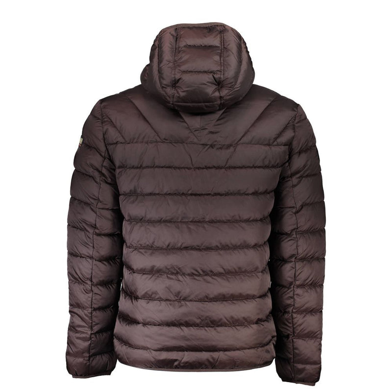 Brown Polyamide Jackets & Coat