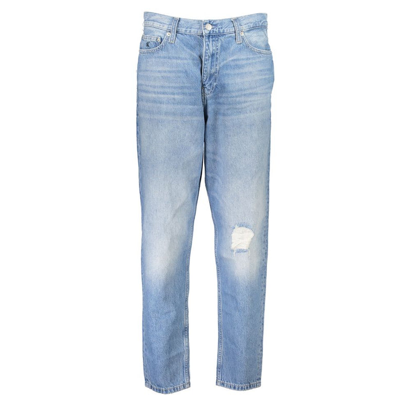 Blue Cotton Women Jeans