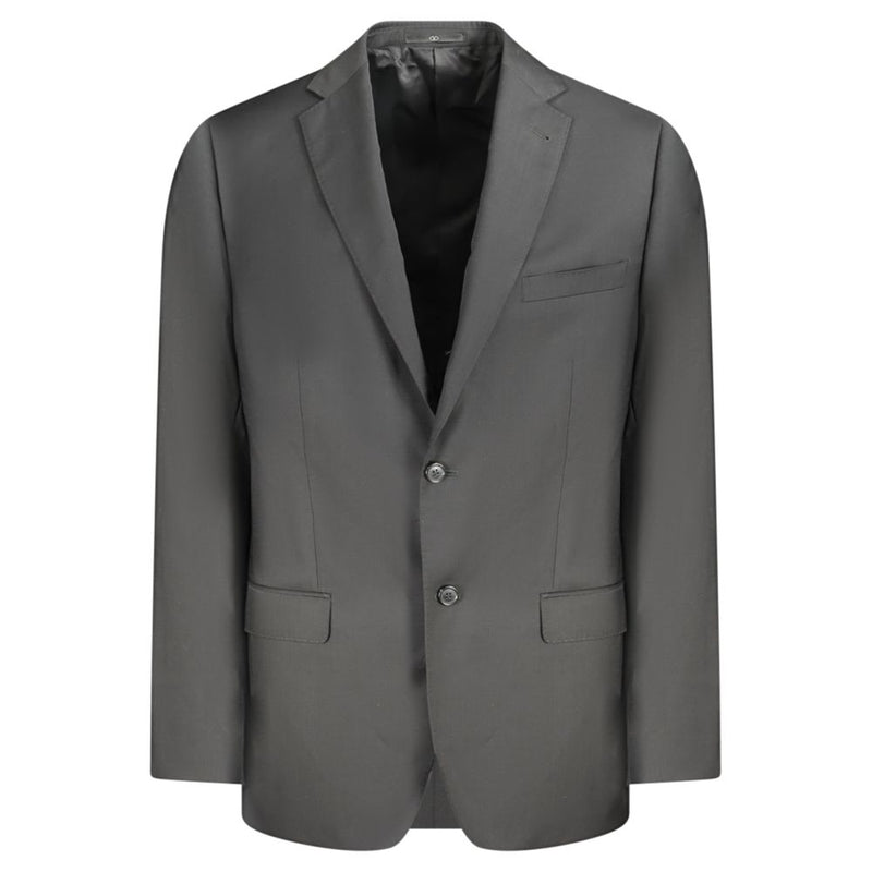 Black Wool Men Jacket