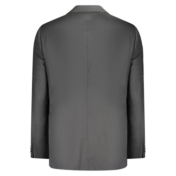 Black Wool Men Jacket
