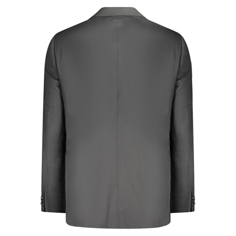 Black Wool Men Jacket