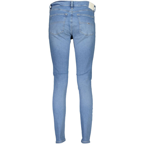 Blue Cotton Women Skinny Jean