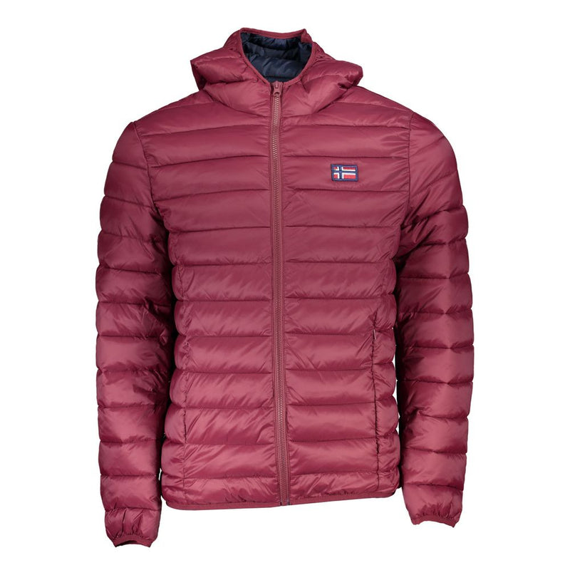 Red Polyamide Men Jacket