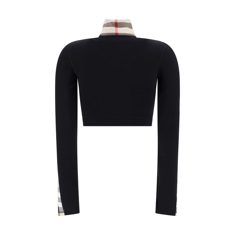 Black Elastane Sweatshirt