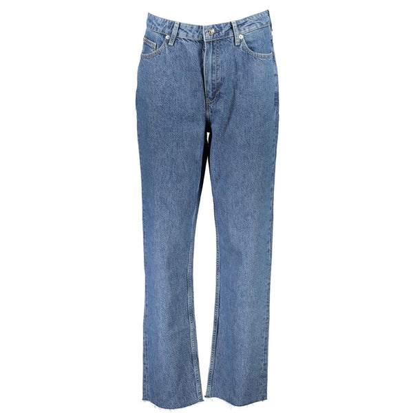 Blue Cotton Women Jeans