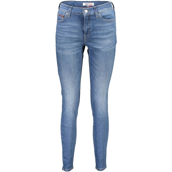 Blue Cotton Women Skinny Jean