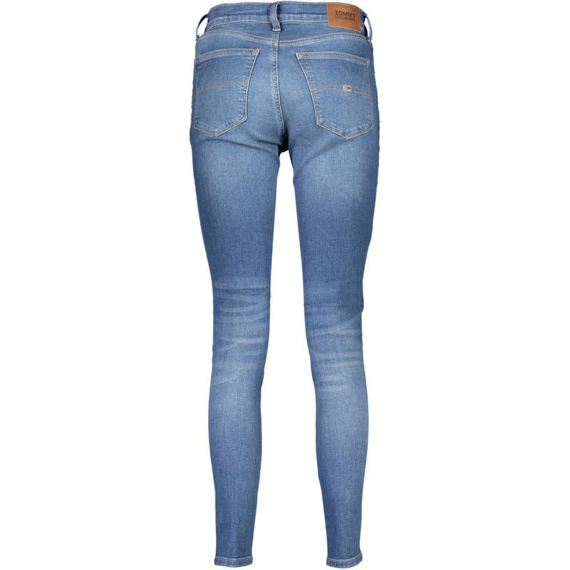 Blue Cotton Women Skinny Jean