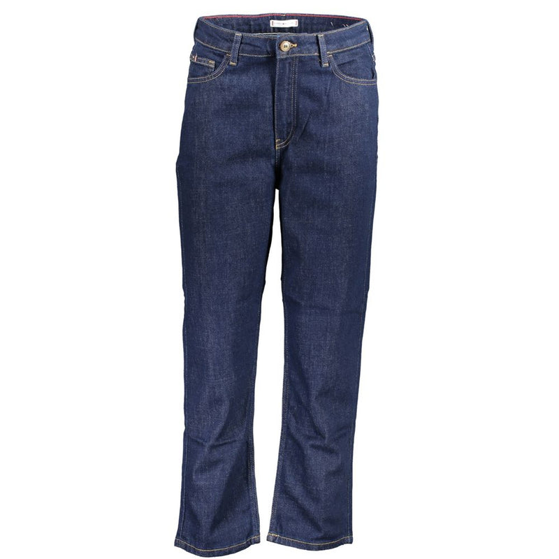 Blue Cotton Women Jeans