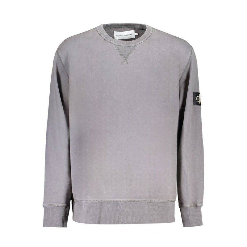 Gray Cotton Men Sweater