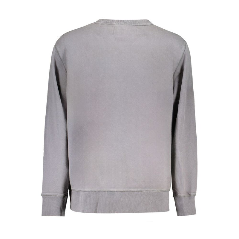 Gray Cotton Men Sweater