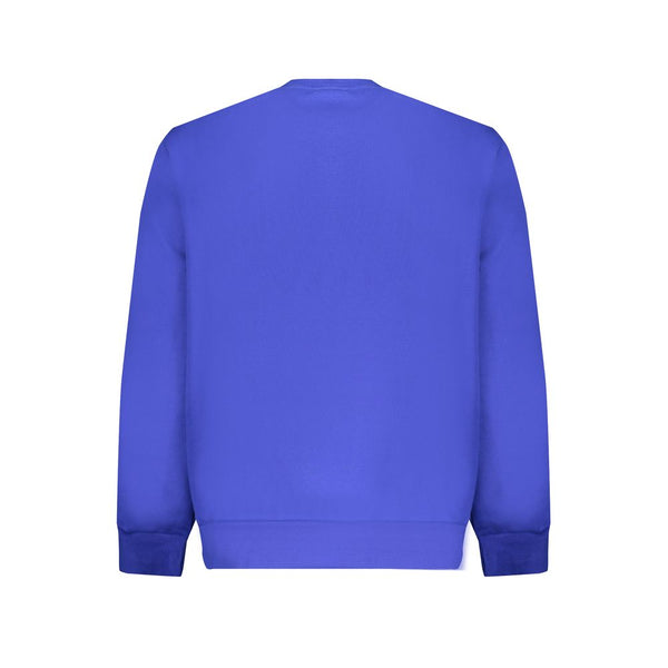 Blue Cotton Men Sweater