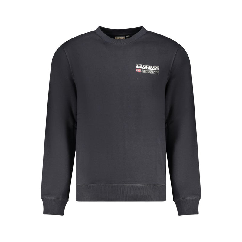Black Cotton Men Sweater