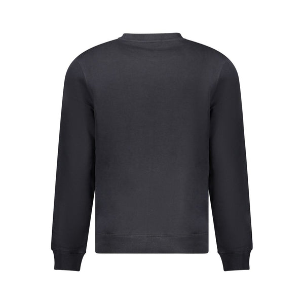 Black Cotton Men Sweater