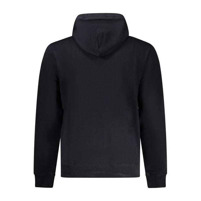Black Cotton Men Sweater