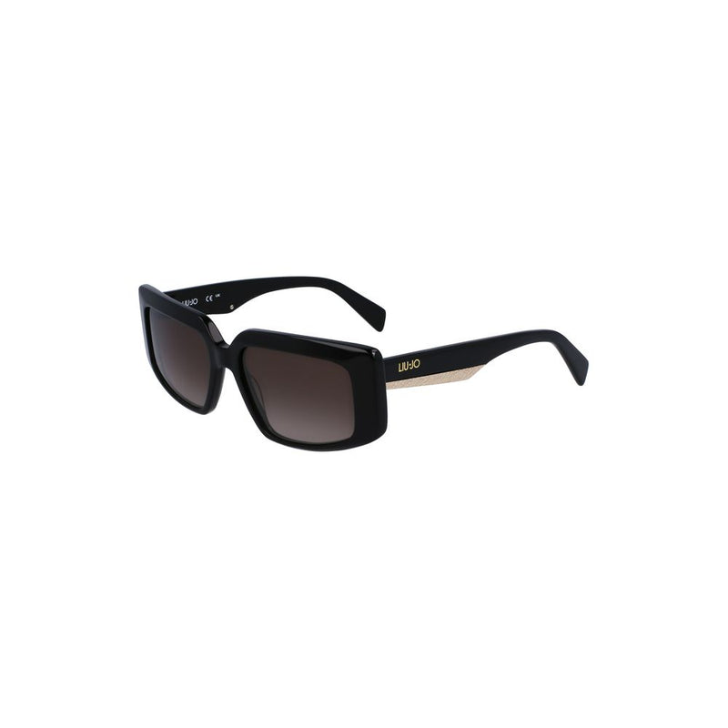 Black Acetate Women Sunglasses