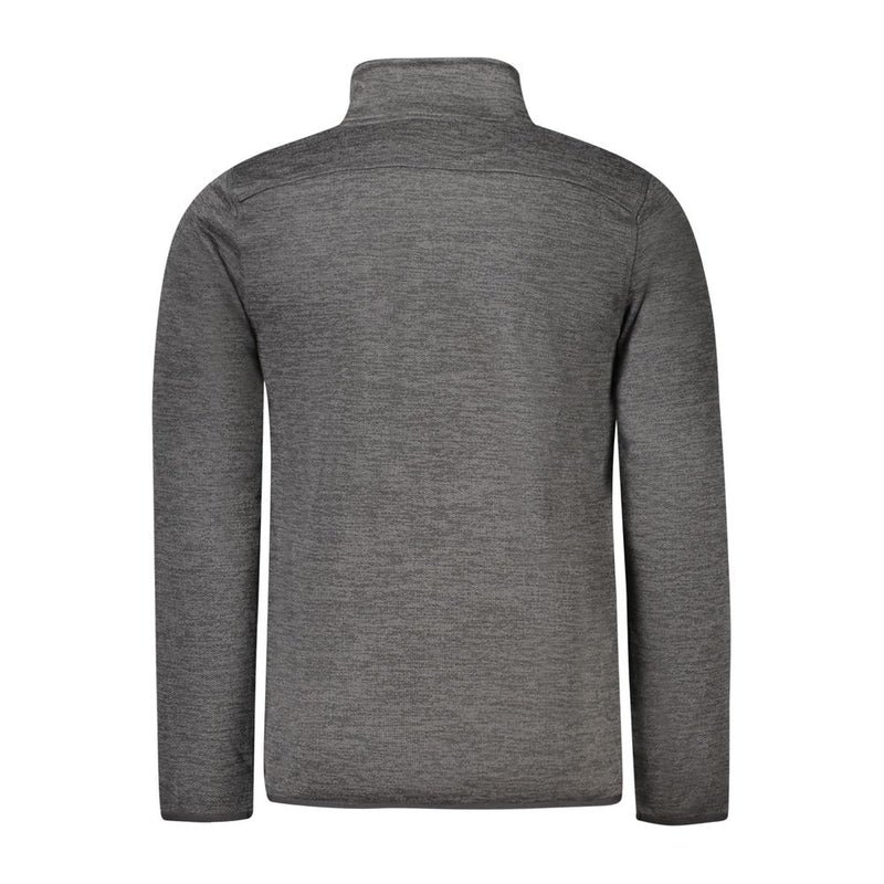 Black Polyester Men Jacket