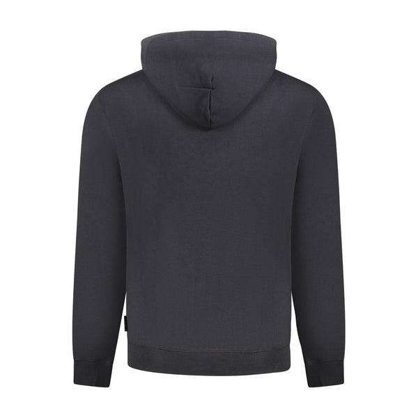 Black Cotton Men Sweater