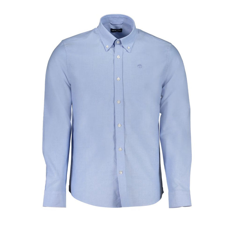 Light Blue Cotton Men Shirt