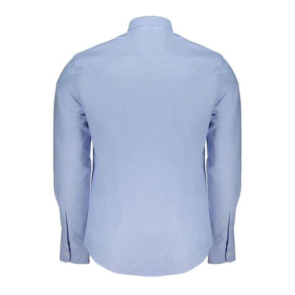 Light Blue Cotton Men Shirt