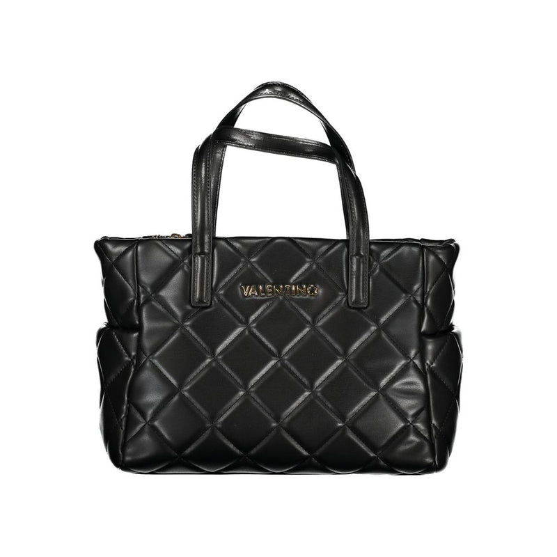 Black Polyethylene Women Handbag