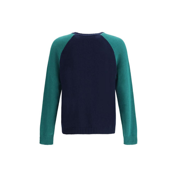 Blue Fleece Wool Sweatshirt