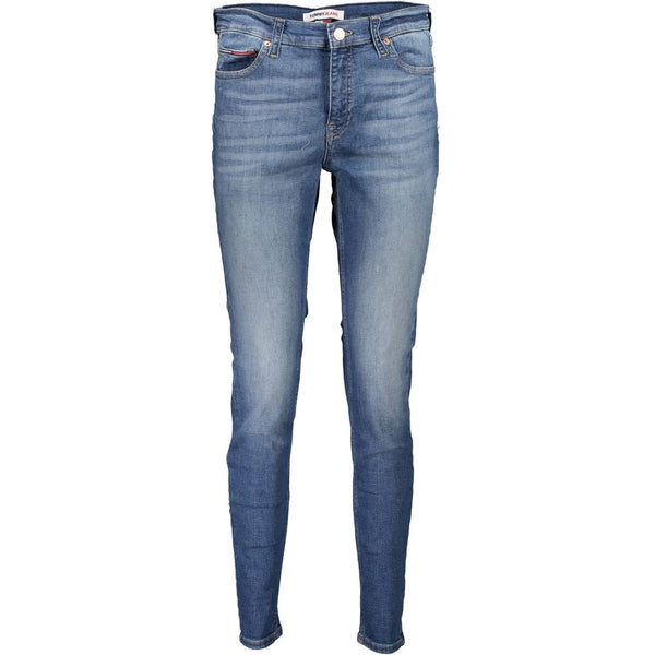 Blue Cotton Women Skinny Jean