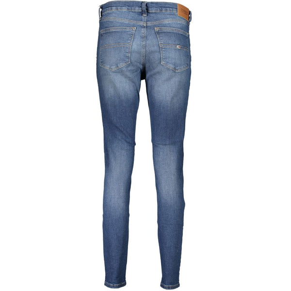 Blue Cotton Women Skinny Jean