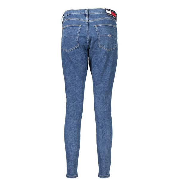 Blue Cotton Women Jeans