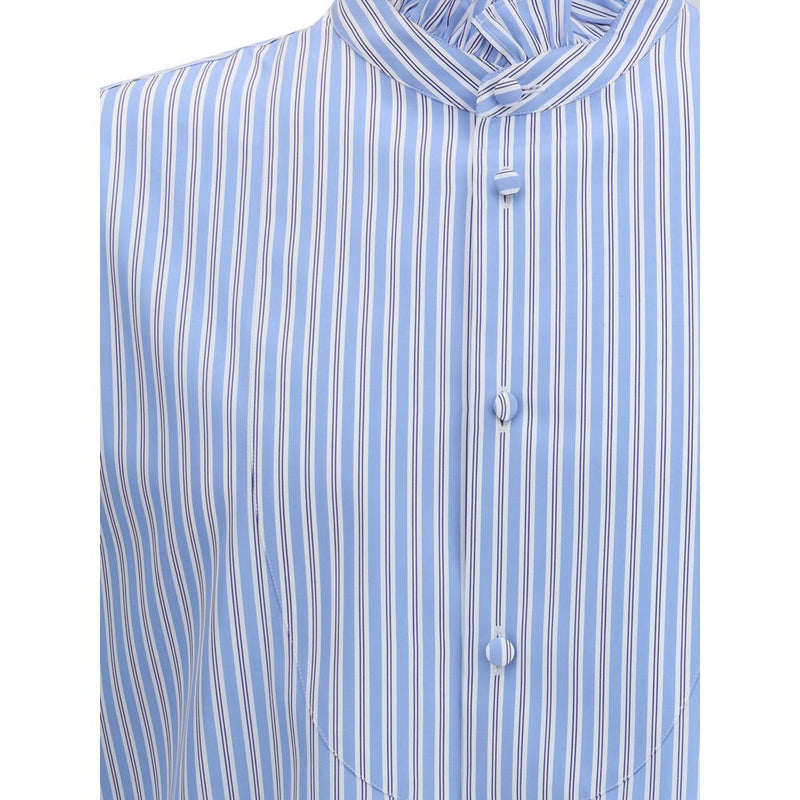 Light Blue Cotton Pattern Shirt