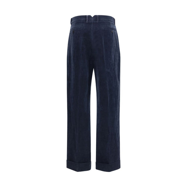 Blue Cotton Pants