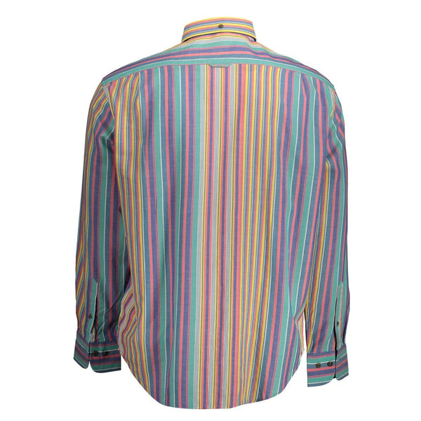Blue Cotton Men Shirt