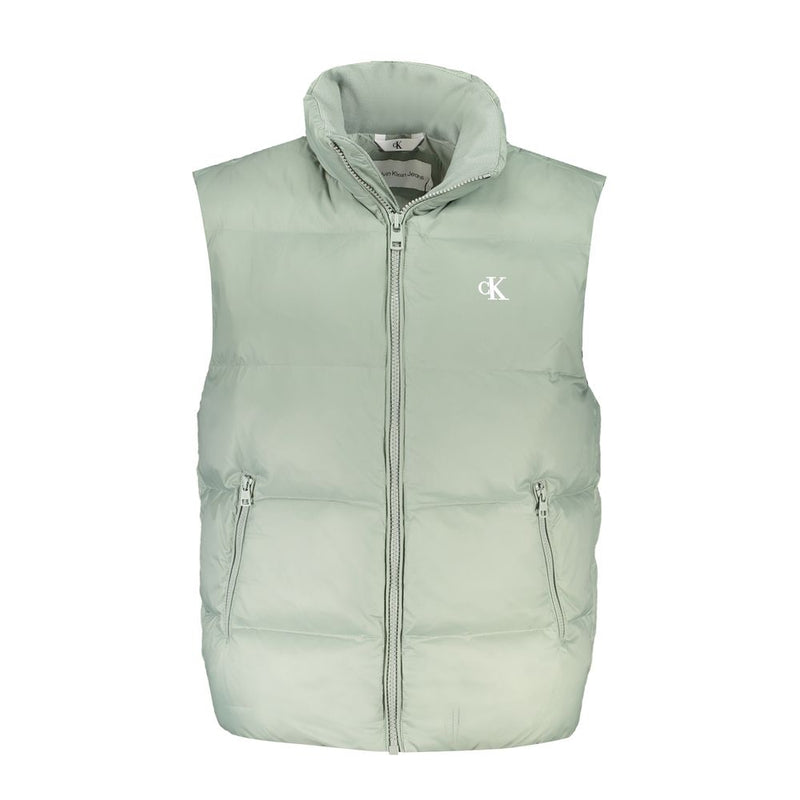 Green Polyamide Men Jacket
