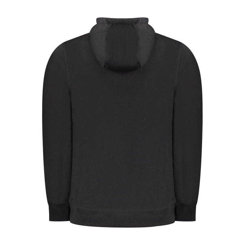 Black Cotton Men Sweater